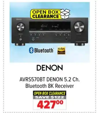 2001 Audio Video AVRS570BT DENON 5.2 Ch. Bluetooth 8K Receiver offer