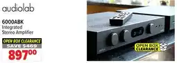 2001 Audio Video 6000ABK Integrated Stereo Amplifier offer
