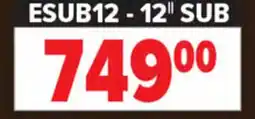 2001 Audio Video ESUB12 ESSENTIALS SUBWOOFER 12 offer