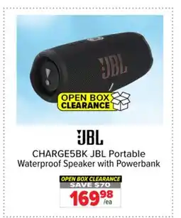 2001 Audio Video CHARGE5BK JBL Portable Waterproof Speaker with Powerbank offer