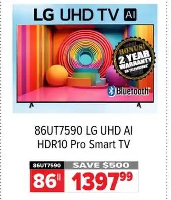 2001 Audio Video 86UT7590 86 UHD AI HDR10 Pro Smart TV offer