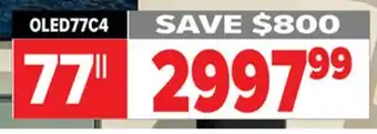 2001 Audio Video OLED77C4 77 OLED evo TV offer