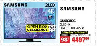 2001 Audio Video QN98Q80C 98 QLED 4K DIRECT FULL ARRAY offer