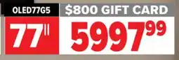 2001 Audio Video OLED77G5 77 OLED evo AI C5 4K Smart TV 2025 offer