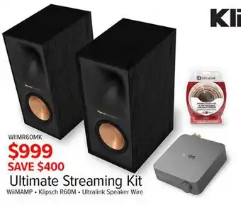 2001 Audio Video WIIMR60MK Klipsch Ultimate Streaming Kit offer