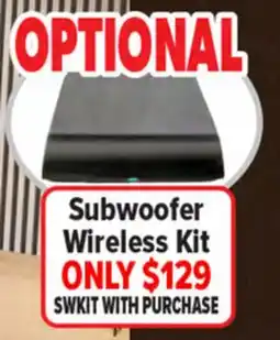 2001 Audio Video OPTIONAL Subwoofer Wireless Kit offer