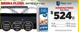 Surplus Furniture Sierra Queen Mattress Set offer