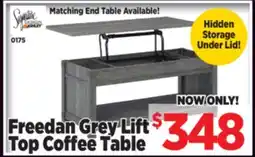 Surplus Furniture Freedan Grey Lift Top Coffee Table offer