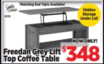Surplus Furniture Freedan Grey Lift Top Coffee Table offer