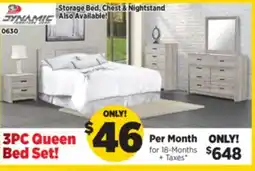 Surplus Furniture Aurora Oak 3-Piece Queen Bedroom Set offer