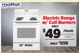 Surplus Furniture Electric Ranges Starting at offer