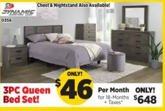 Surplus Furniture Alabaster Oak 3-Piece Queen Bedroom Set offer