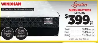Surplus Furniture Windham Pocket Coil Queen Mattress Set offer