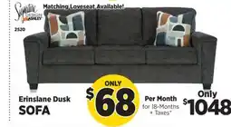Surplus Furniture Erinslane Dusk Sofa offer