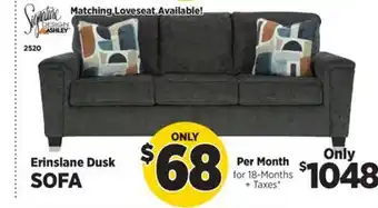 Surplus Furniture Erinslane Dusk Sofa offer