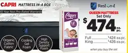 Surplus Furniture Capri Queen Mattress Set offer