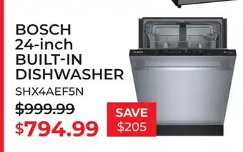 TA Appliances & Barbecues BOSCH 24-inch BUILT-IN DISHWASHER offer