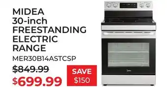 TA Appliances & Barbecues MIDEA 30-inch FREESTANDING ELECTRIC RANGE offer