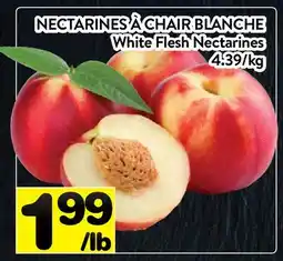 Supermarché PA NECTARINES À CHAIR BLANCHE | White Flesh Nectarines offer