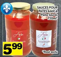 Supermarché PA SAUCES POUR PÂTES AMICA | PASTA SAUCES offer