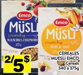 Supermarché PA CÉREALES MUESLI EMCO | Cereals offer