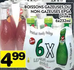 Supermarché PA BOISSONS GAZEUSES OU NON-GAZEUSES EPSA | Drinks offer