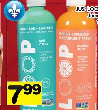 Supermarché PA JUS LOOP Juices offer