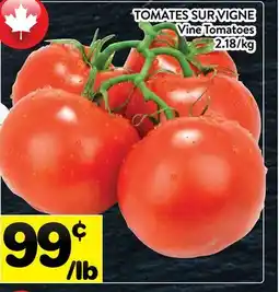 Supermarché PA TOMATES SUR VIGNE | VINE TOMATOES offer