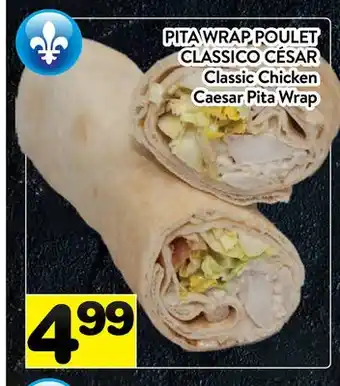 Supermarché PA PITA WRAP POULET CLASSICO CÉSAR | Classic Chicken Caesar Pita Wrap offer