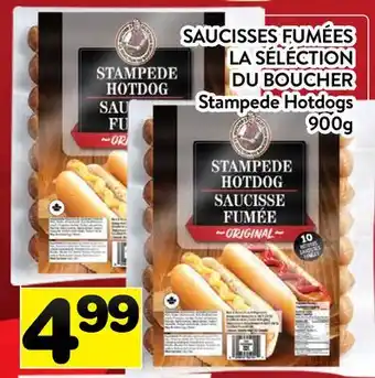 Supermarché PA SAUCISSES FUMÉES LA SÉLÉCTION DU BOUCHER | Stampede Hotdogs offer