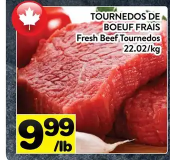 Supermarché PA TOURNEDOS DE BOEUF FRAIS | Fresh Beef Tournedos offer