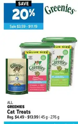 Ren’s Pets Depot ALL GREENIES Cat Treats offer
