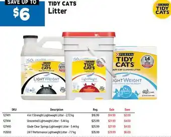 Ren’s Pets Depot TIDY CATS Litter offer