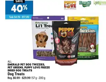 Ren’s Pets Depot ALL EMERALD PET DOG TWIZZIES, PET GREENS, PUPPY LOVE FREEZE DRIED DOG TREATS Dog Treats offer
