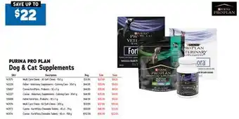 Ren’s Pets Depot PURINA PRO PLAN Dog & Cat Supplements offer