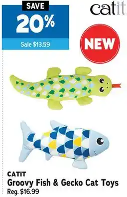 Ren’s Pets Depot CATIT Groovy Fish & Gecko Cat Toys offer