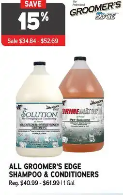 Ren’s Pets Depot ALL GROOMER'S EDGE SHAMPOO & CONDITIONERS offer