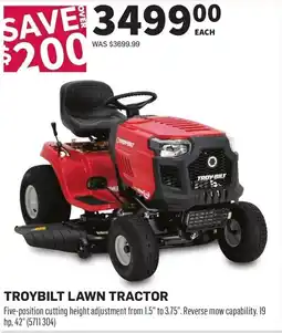 Co-op Troybilt lawn tractor offer