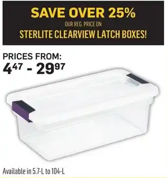Co-op Sterlite clearview latch boxes offer