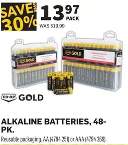 Co-op Alkaline batteries offer