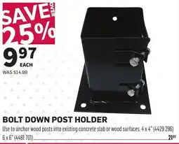 Co-op Bolt down post holder offer