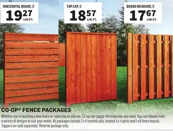 Co-op Co-op fence packages offer