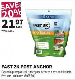 Co-op Fast 2K post anchor offer