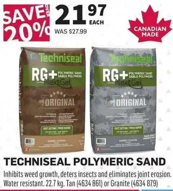 Co-op Techniseal polymeric sand offer