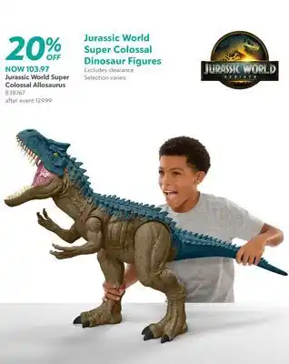 Toys R us Jurassic World Super Colossal Allosaurus offer
