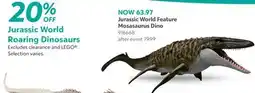 Toys R us Jurassic World Feature Mosasaurus Dino offer