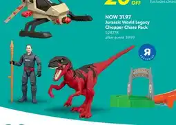 Toys R us LEGO Jurassic World Legacy Chopper Chase Pack offer