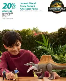 Toys R us Jurassic World Story pack offer