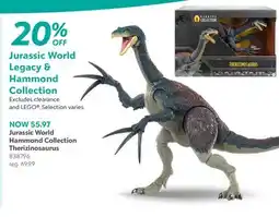 Toys R us Jurassic World Hammond Collection Therizinosaurus offer