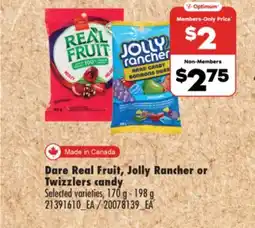 No Frills DARE REAL FRUIT, JOLLY RANCHER OR TWIZZLERS CANDY, 170 G-198 offer